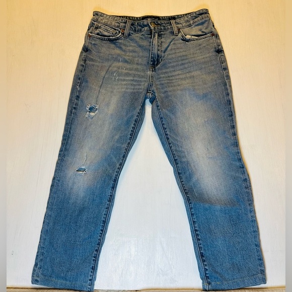 Lucky Brand Sienna Slim Boyfriend Jeans Size 6 / 28 Distressed Mid Rise Stretch - Picture 1 of 10